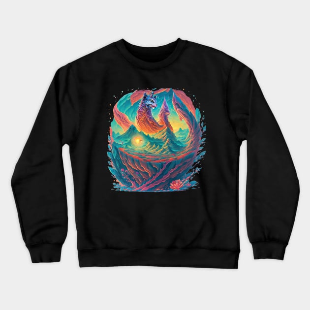 Flying Dragon Crewneck Sweatshirt by Owl Canvas